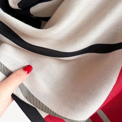 Plaid Pattern Shawl for Women