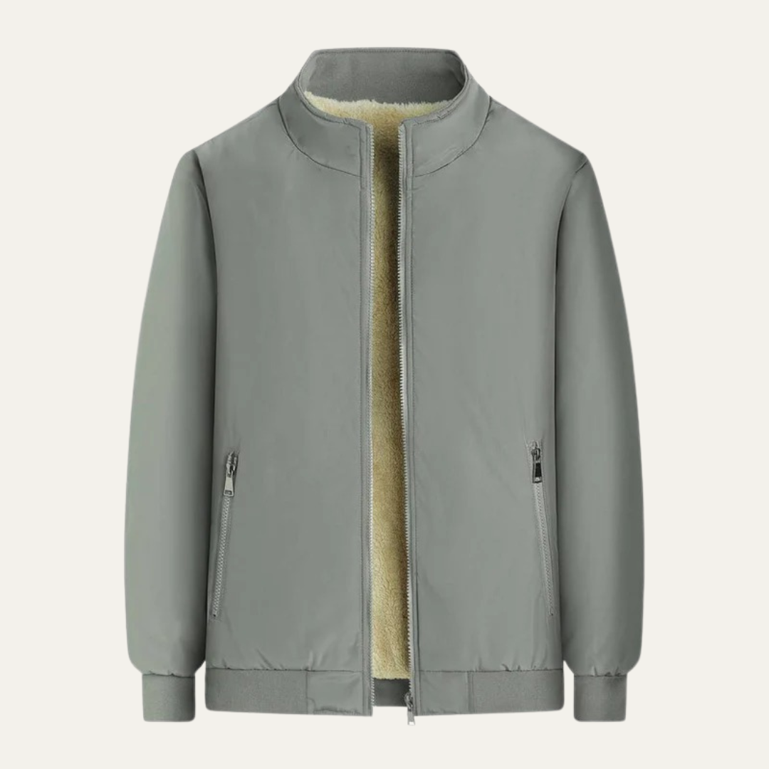 Men’s Warm Faux Fur Lined Flight Jacket