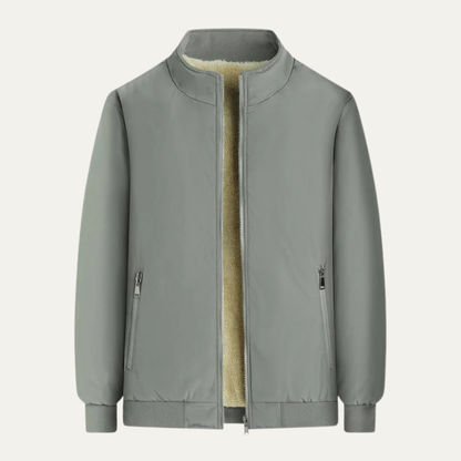 Men’s Warm Faux Fur Lined Flight Jacket