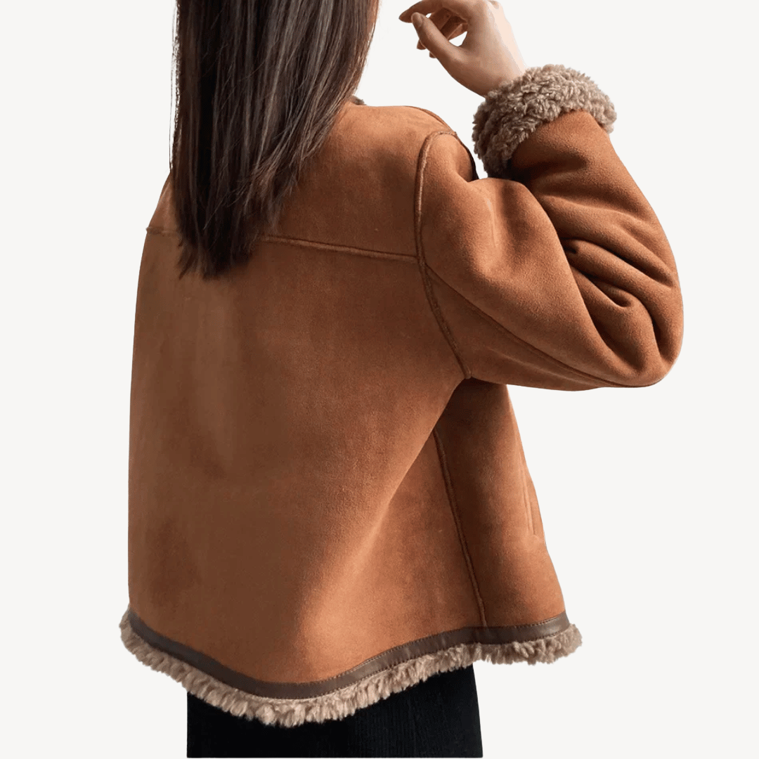 Women’s Faux Fur Trim Fleece Lined Jacket