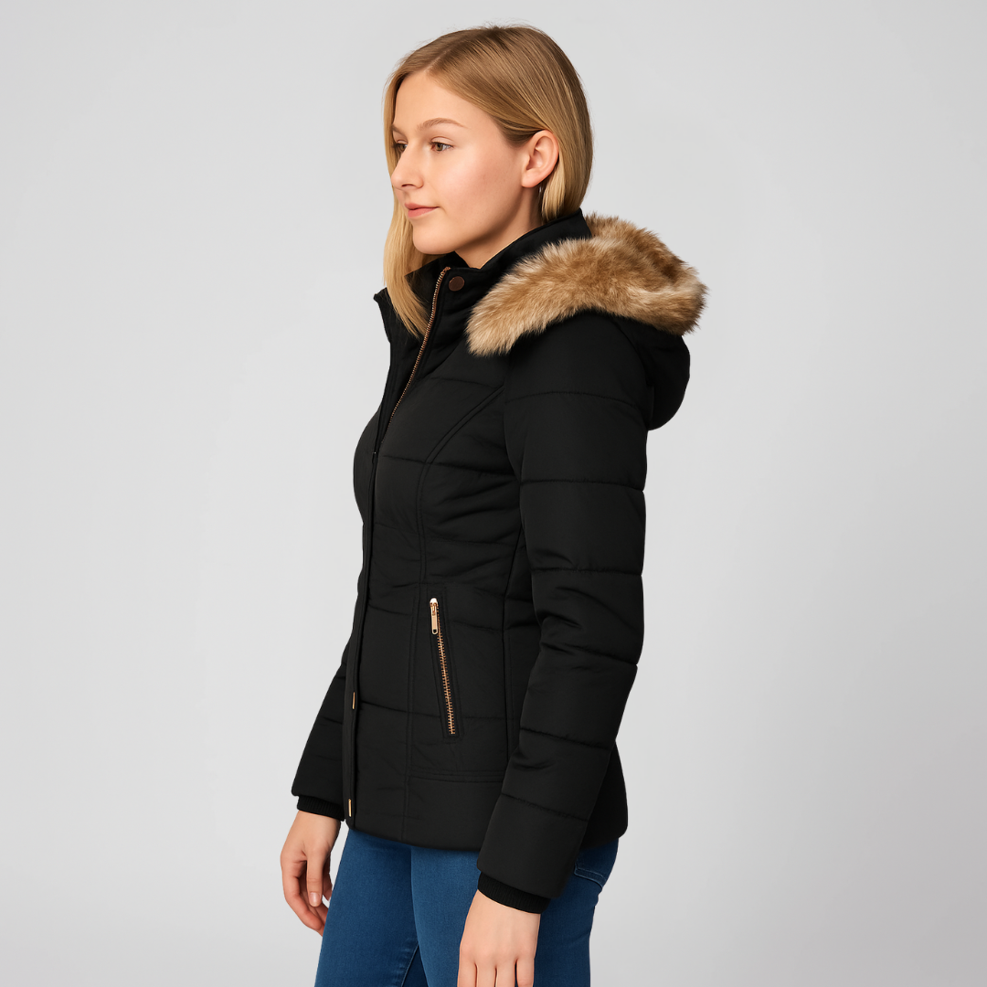Serava | UrbanEase Coat - Fashionable Hooded Outerwear with Long Sleeve Warmth