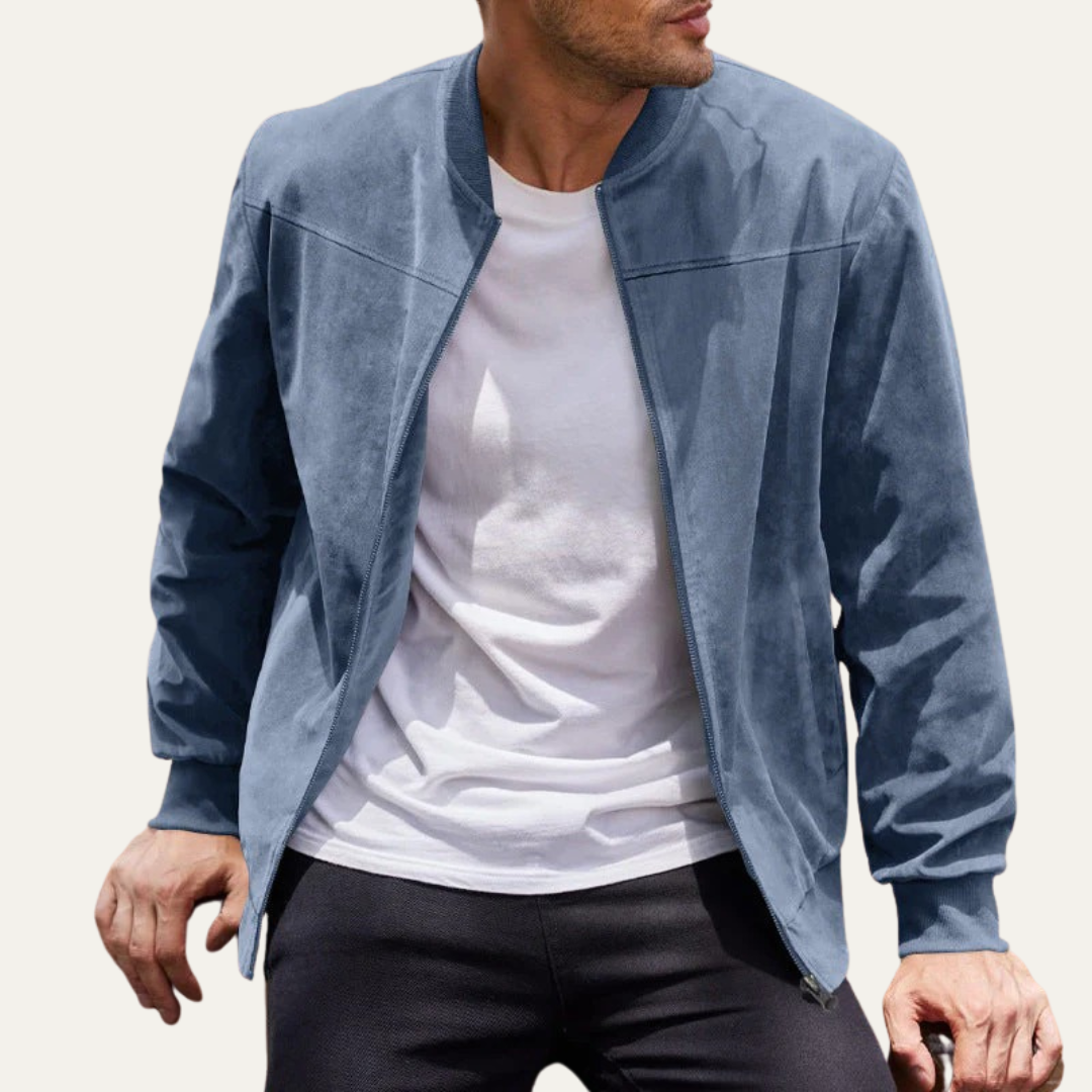 Men’s Modern Zip Up Bomber Jacket