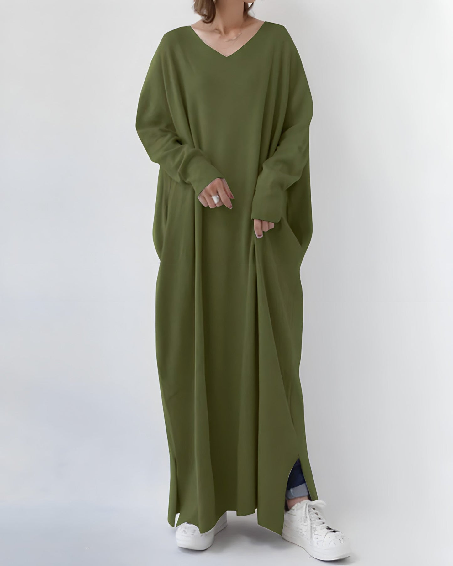 Women's Lightweight Floral Long Dress - BritishElegance