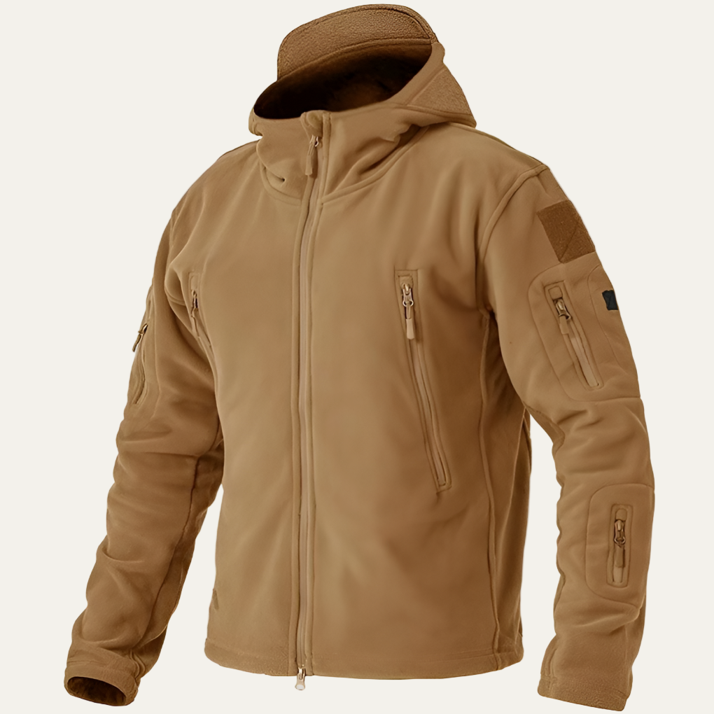 Men’s Outdoor Tactical Fleece Hooded Jacket