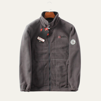 Men’s Casual Fleece Zip-Up Jacket