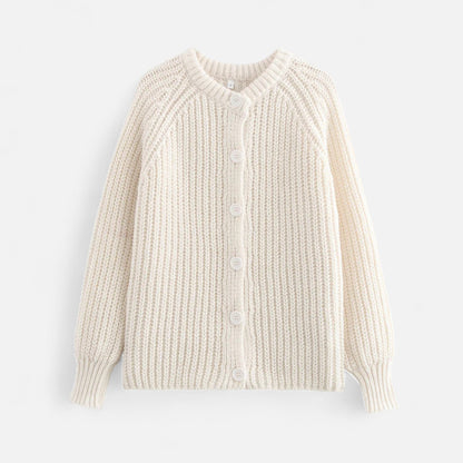 Women's knitted cardigan - vintage look with modern elegance