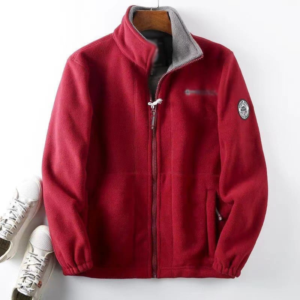 Men’s Soft High Collar Fleece Jacket