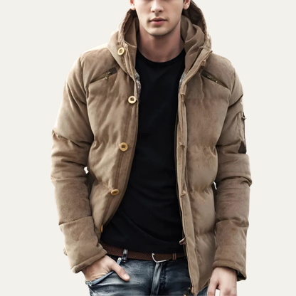 Men’s Hooded Multi Pocket Insulated Puffer Jacket