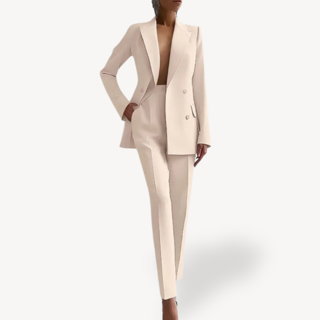 Women’s Double Breasted Blazer Trouser Suit