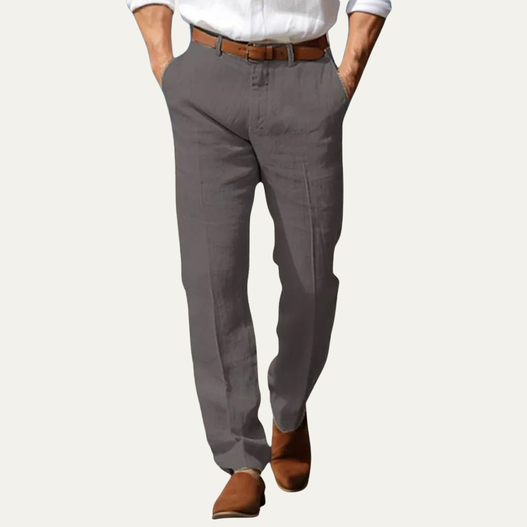 Men’s Relaxed Linen Blend Trousers