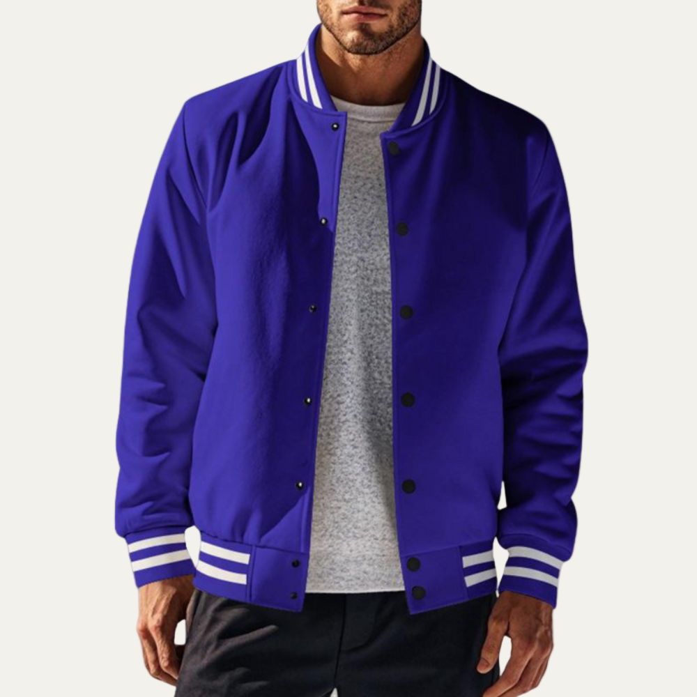 Men’s Classic Varsity Snap Jacket