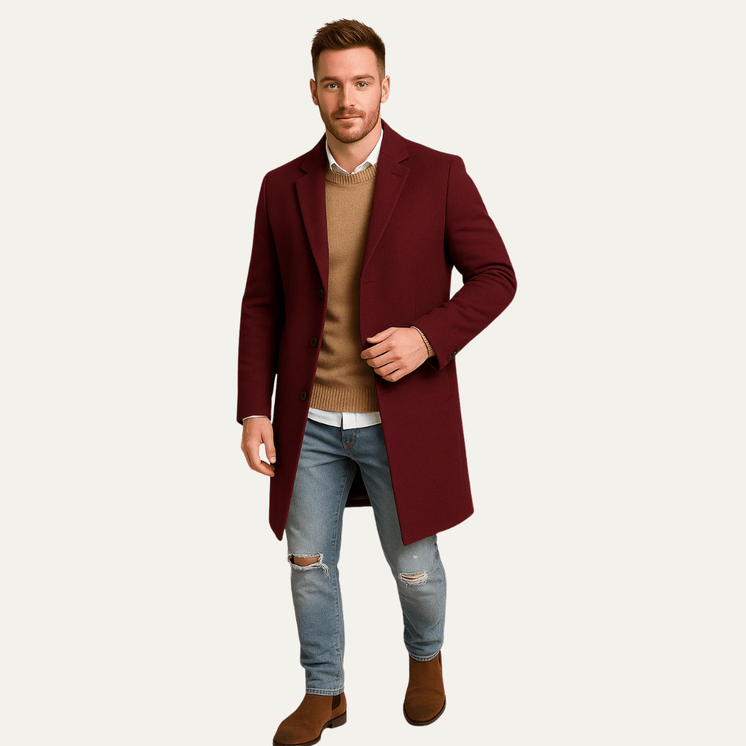 Men’s Tailored Mid-Thigh Topcoat