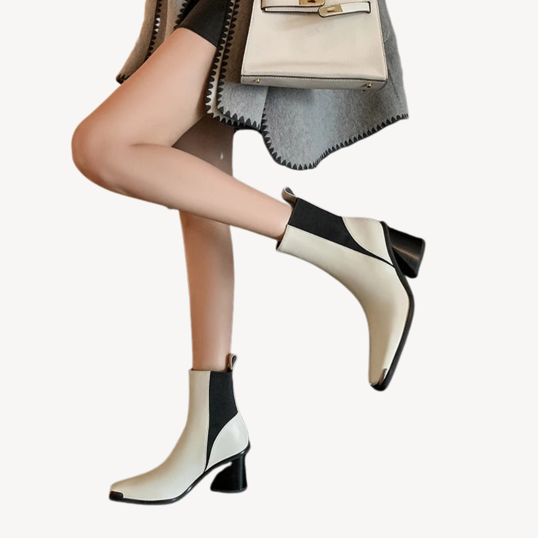 Orthopedic High Heel Ankle Boots
