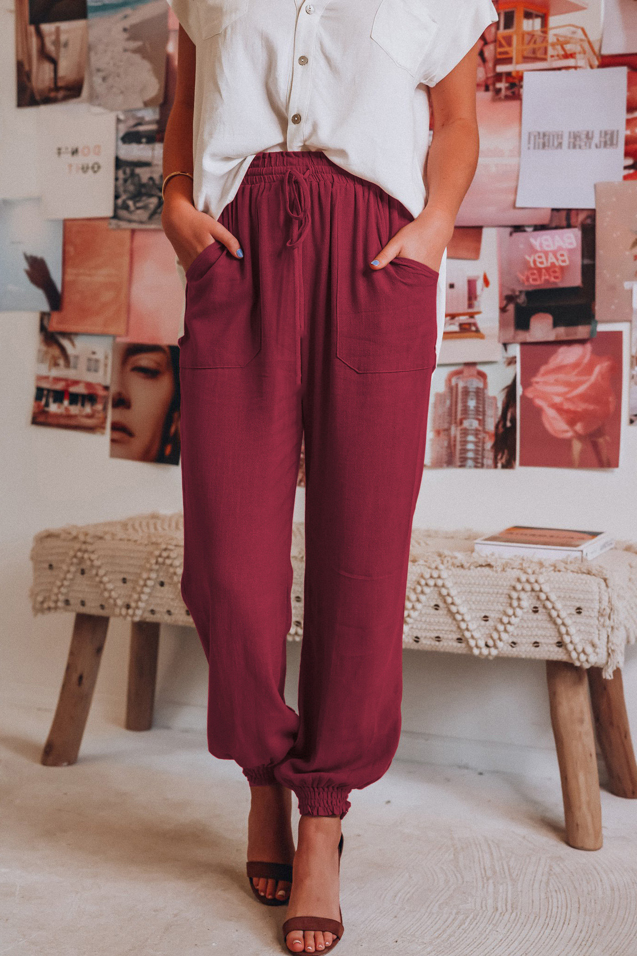 Comfortable Summer Pants Lightweight Breathable