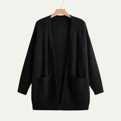 Women’s Longline Ribbed Cardigan
