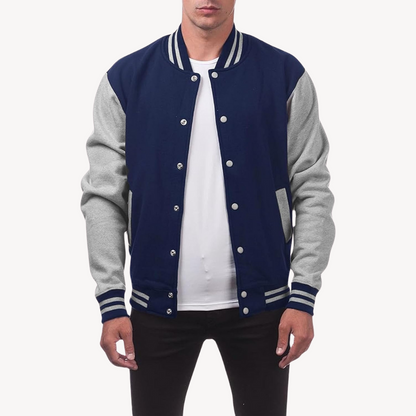 Men’s Color Block Varsity Jacket