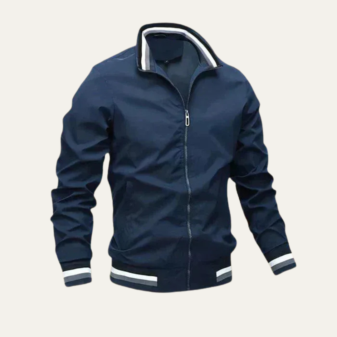 Men’s Lightweight Striped Collar Track Jacket