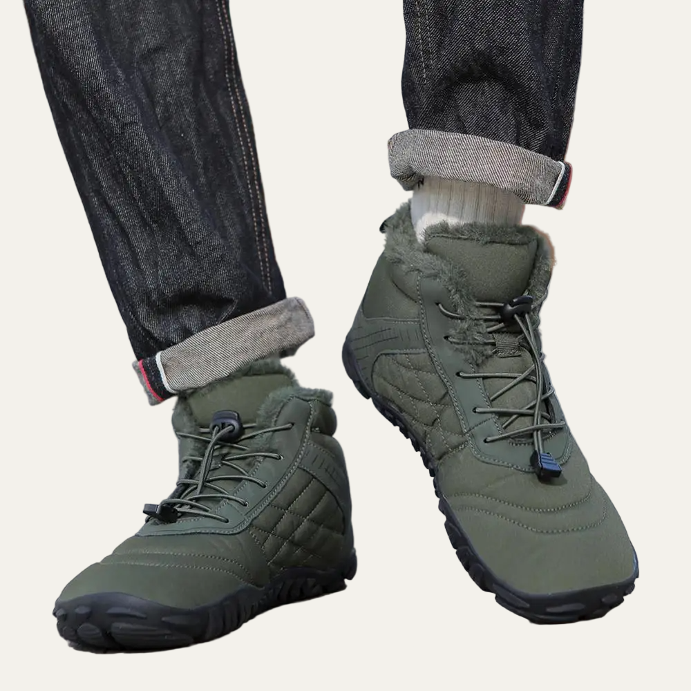 Men’s Rugged Smooth Leather Hybrid Ankle Boot