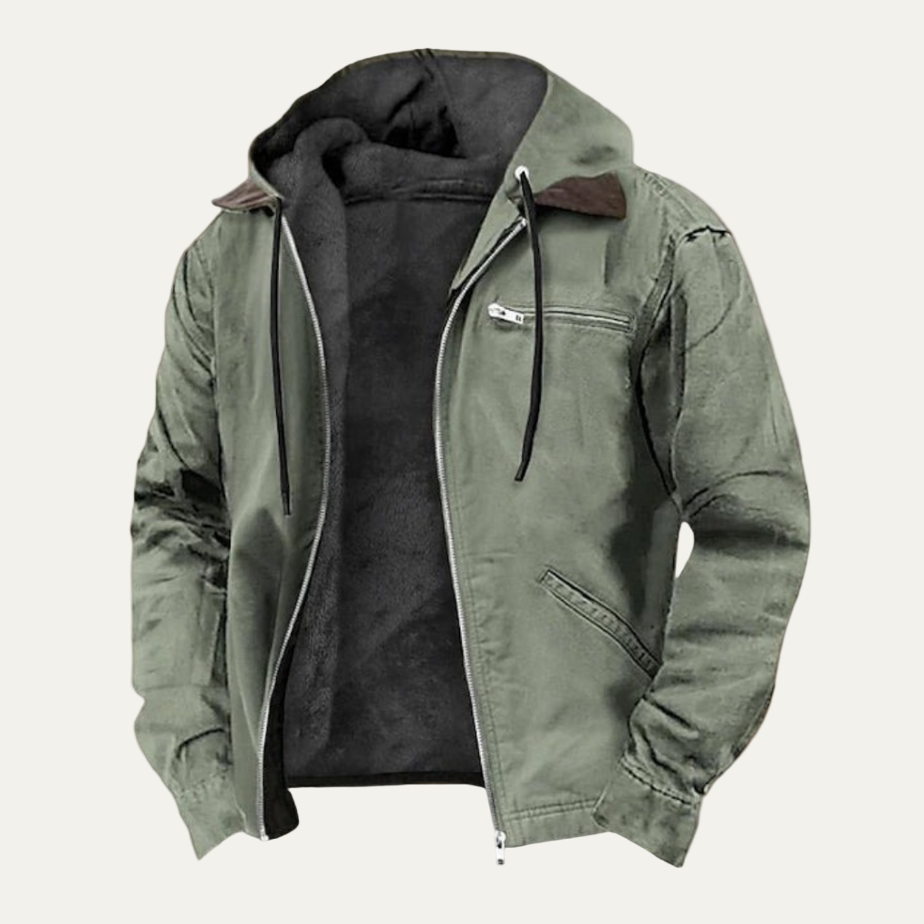 Men’s Modern Hooded Zip Jacket
