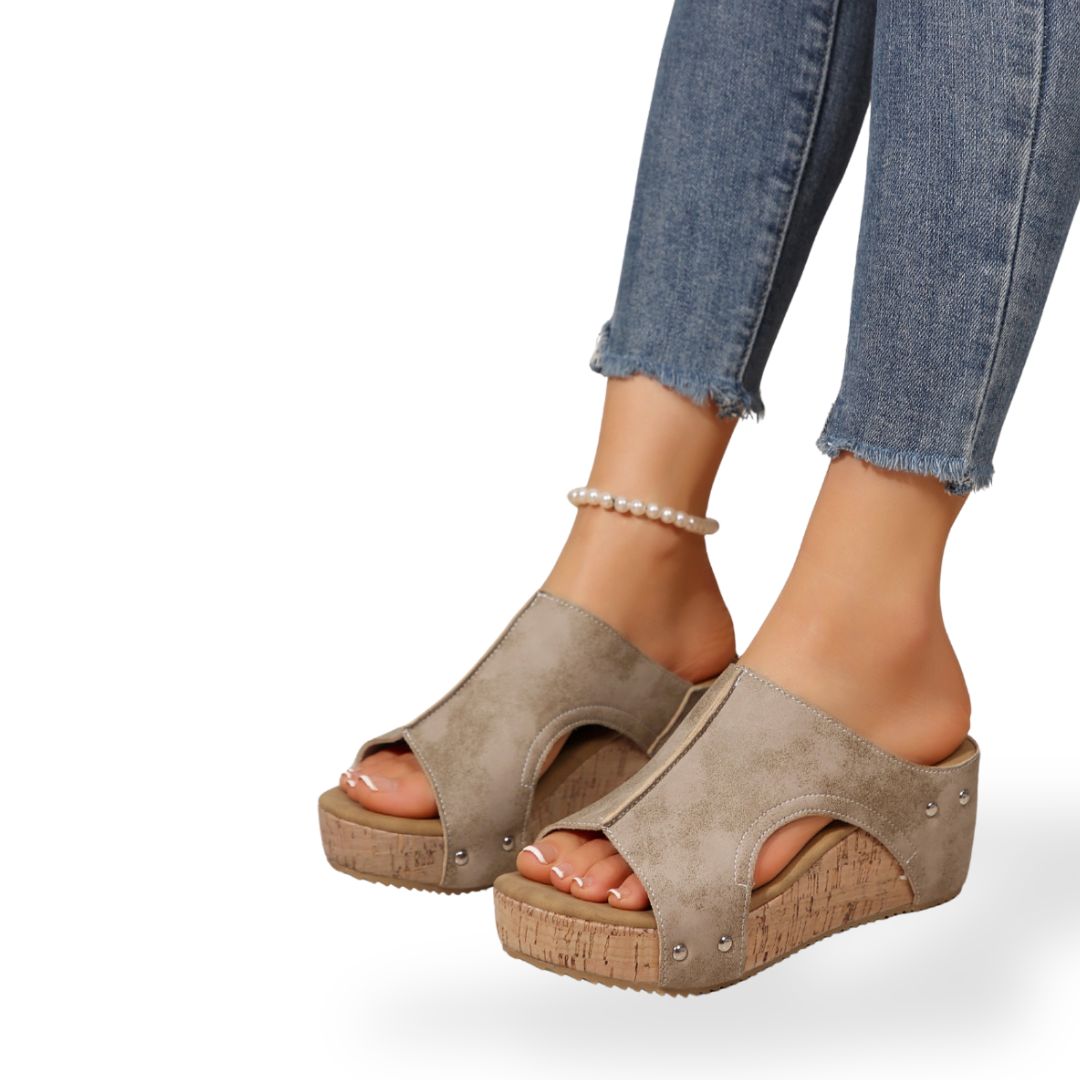 Cork Wedge Orthopedic Sandals Women