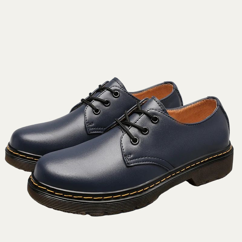 Men’s Polished Leather Lace Up Work Shoes