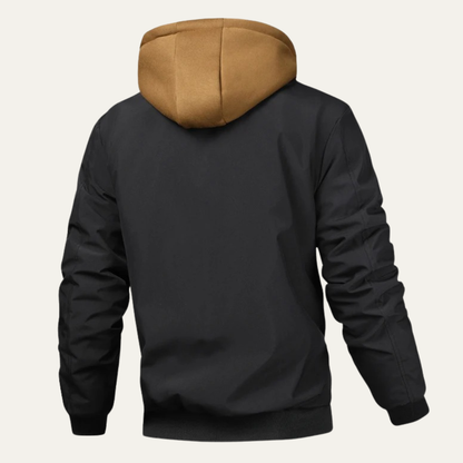 The Courmayeur Men’s Winter Thick Fleece Bomber Hooeded Jacket