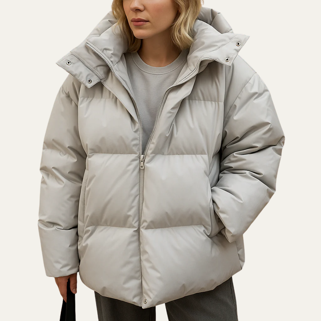 Women’s Cropped Oversized Puffer Jacket