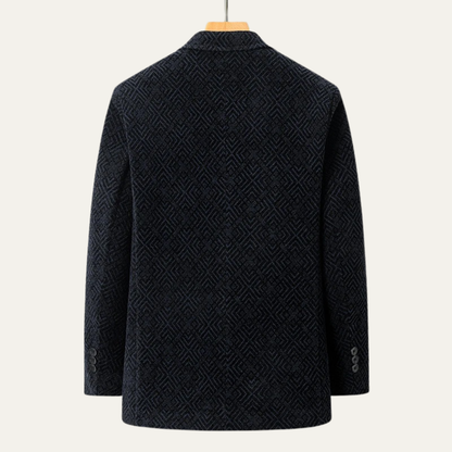 The Hatfield Men's Elegant Wool Suit Blazer Jacket