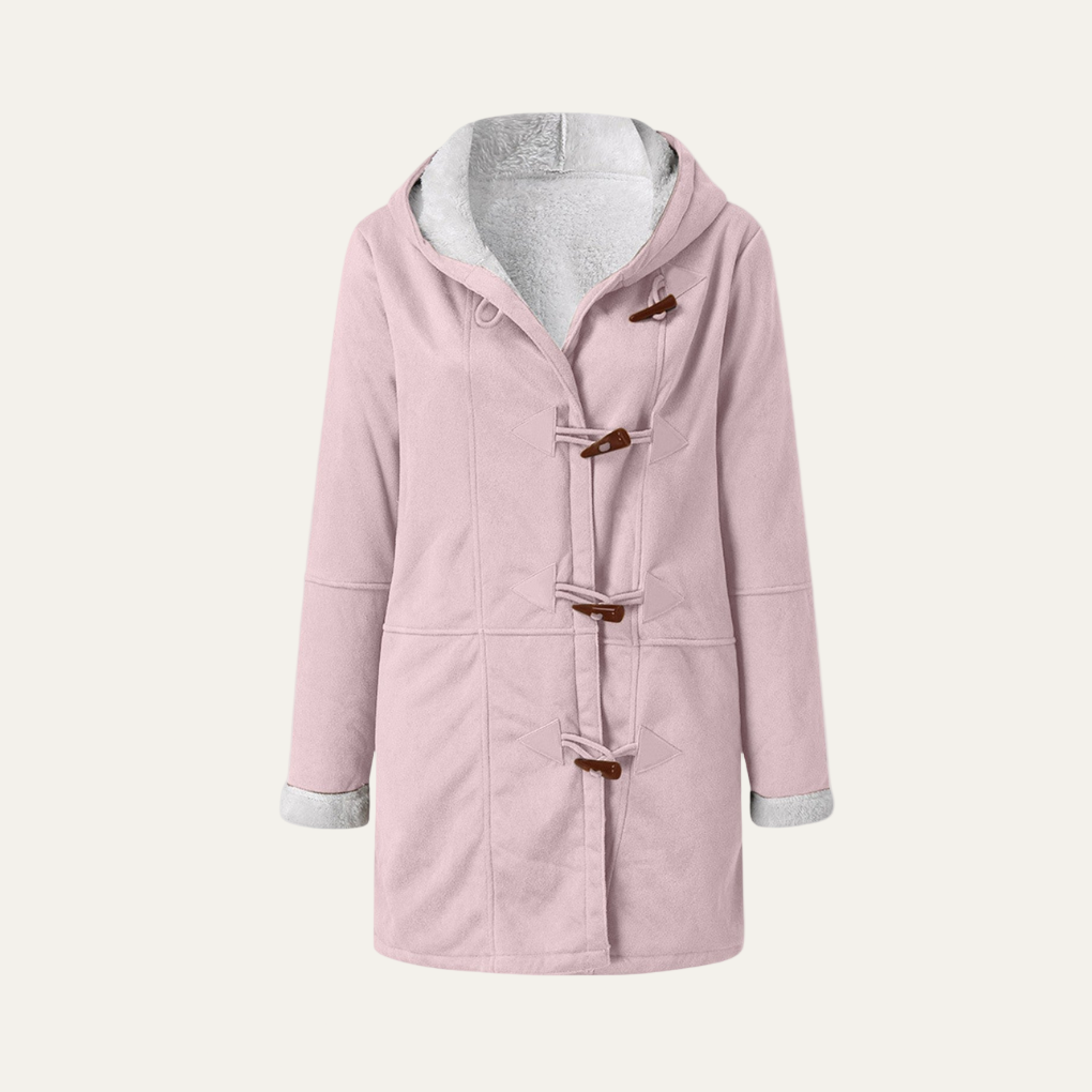 Women’s Warm Furry Lapel Button Jacket