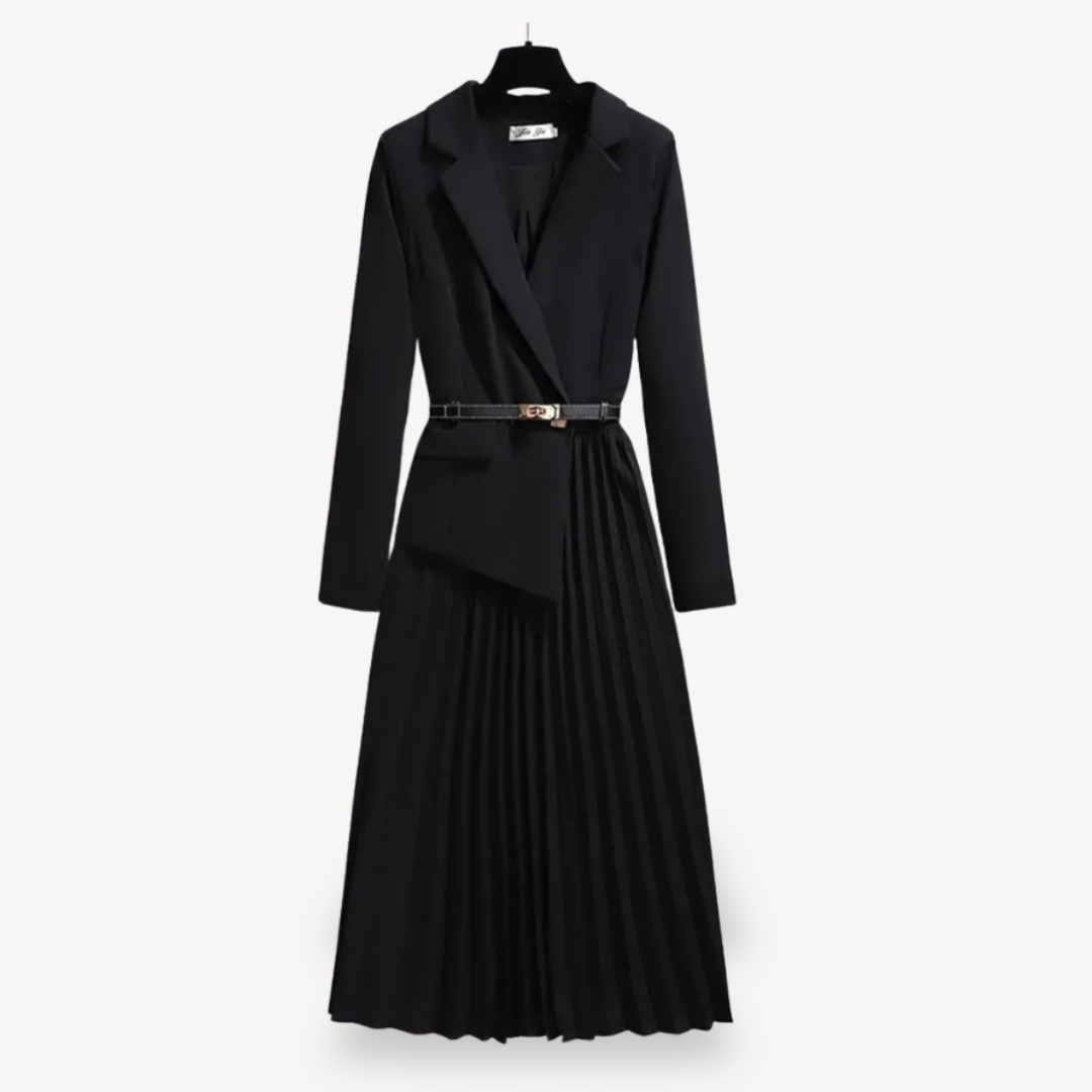 Women's Pleated Blazer Dress