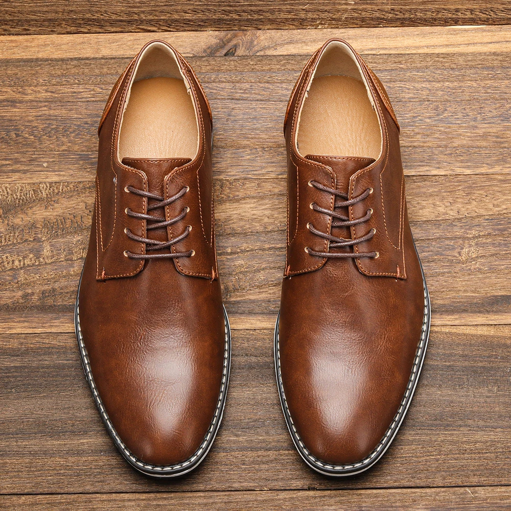 Comfortable Mens Casual Lace Up Shoes - BritishElegance