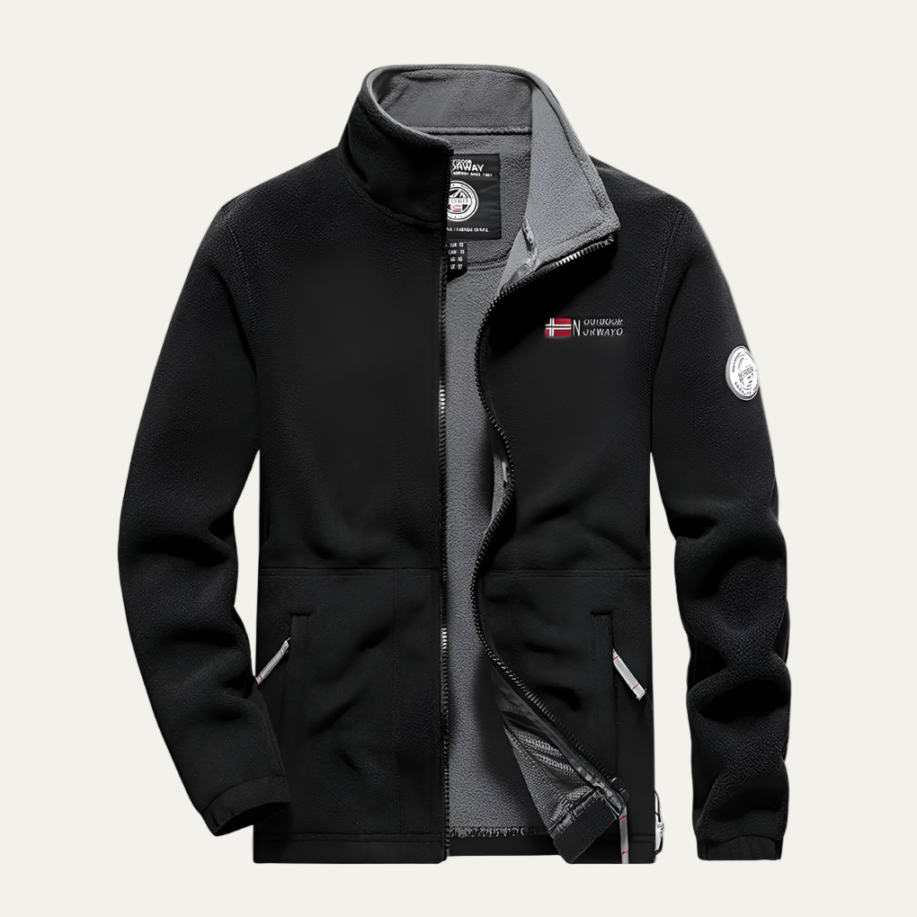 Men’s Outdoor Structured Fleece Zip Jacket