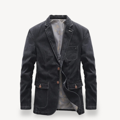 Men's Denim Blazer Jacket