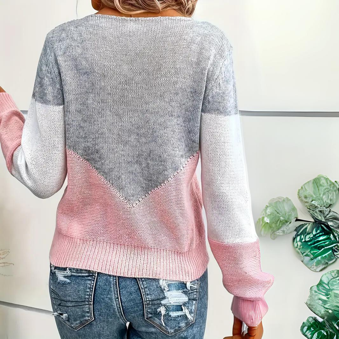 Montera – Women’s Color Block Knit Sweater