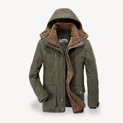 Men's Waterproof Winter Jacket with Hood