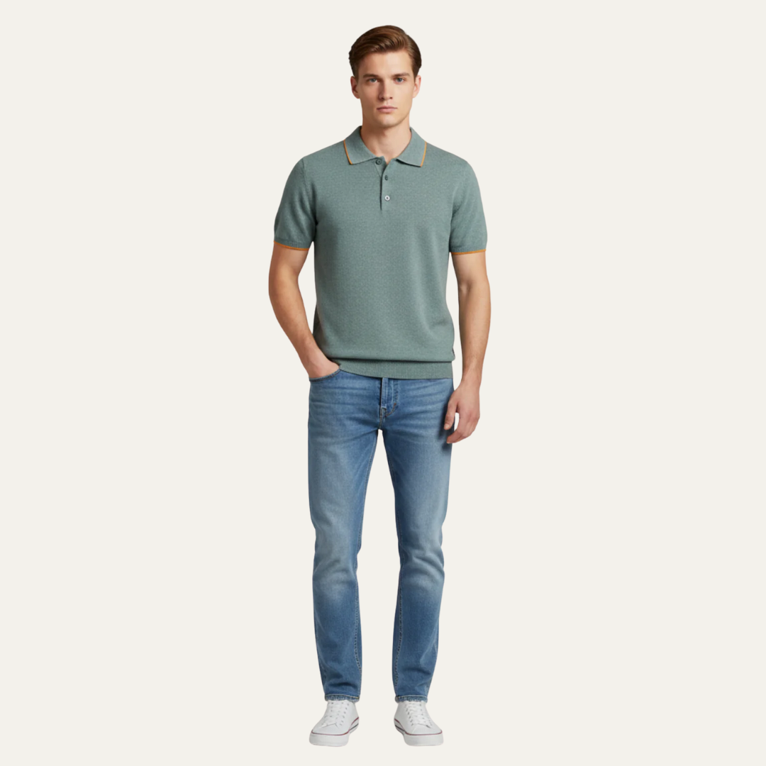 Men’s Structured Collar Polo Shirt
