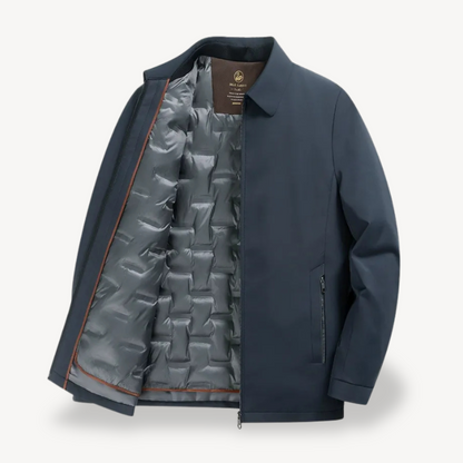 Quilted Lined Winter Puffer Jacket Men