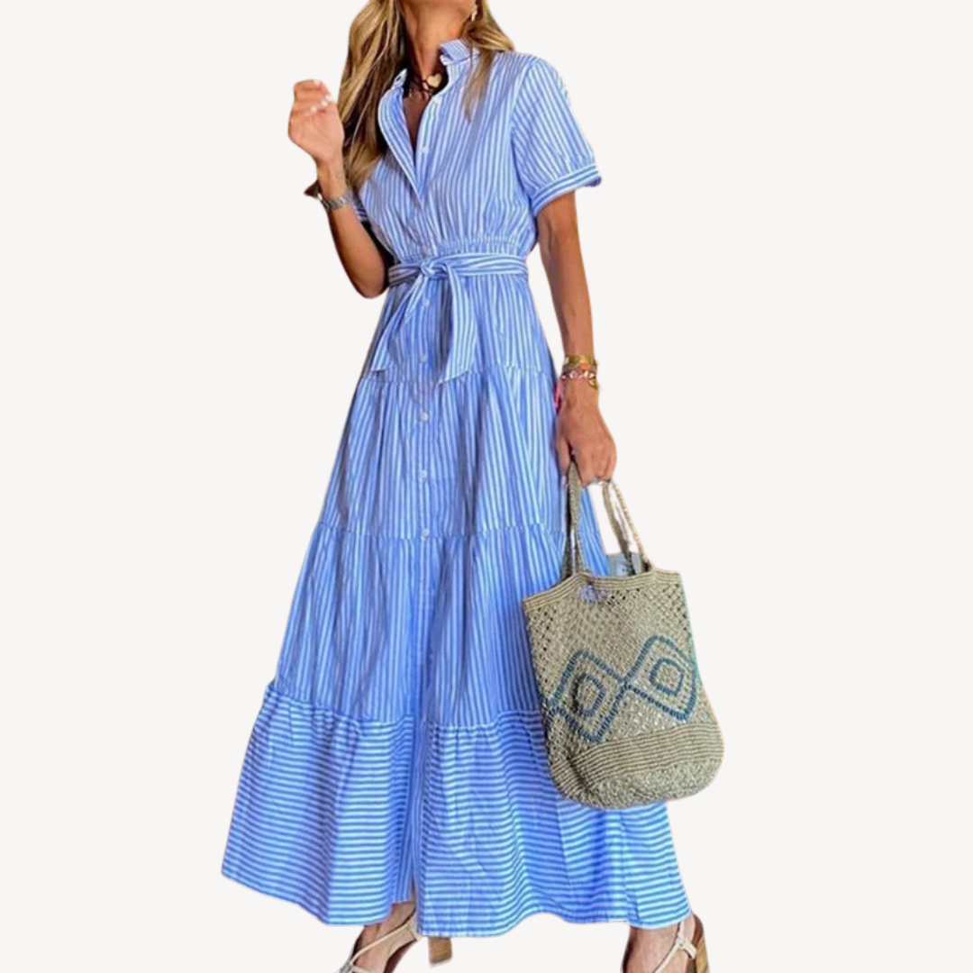 Striped Maxi Dress Women
