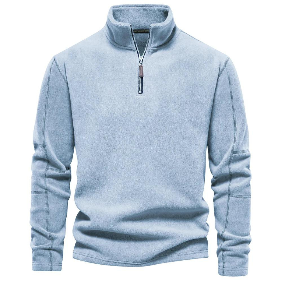 Men’s Quilted Funnel Neck Pullover