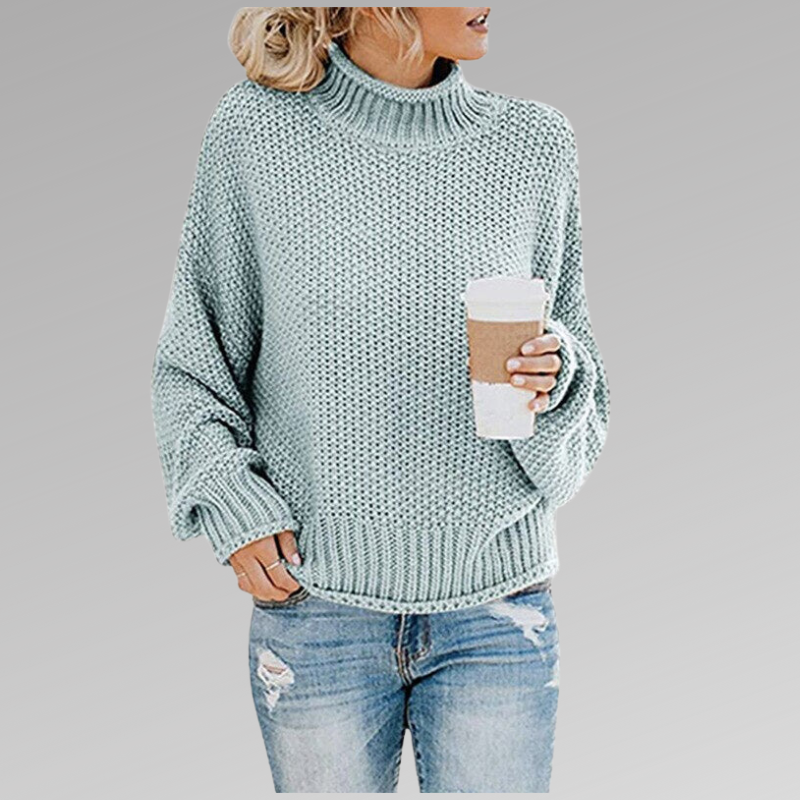 Comfy Women's Large Turtleneck Jumper Sweater