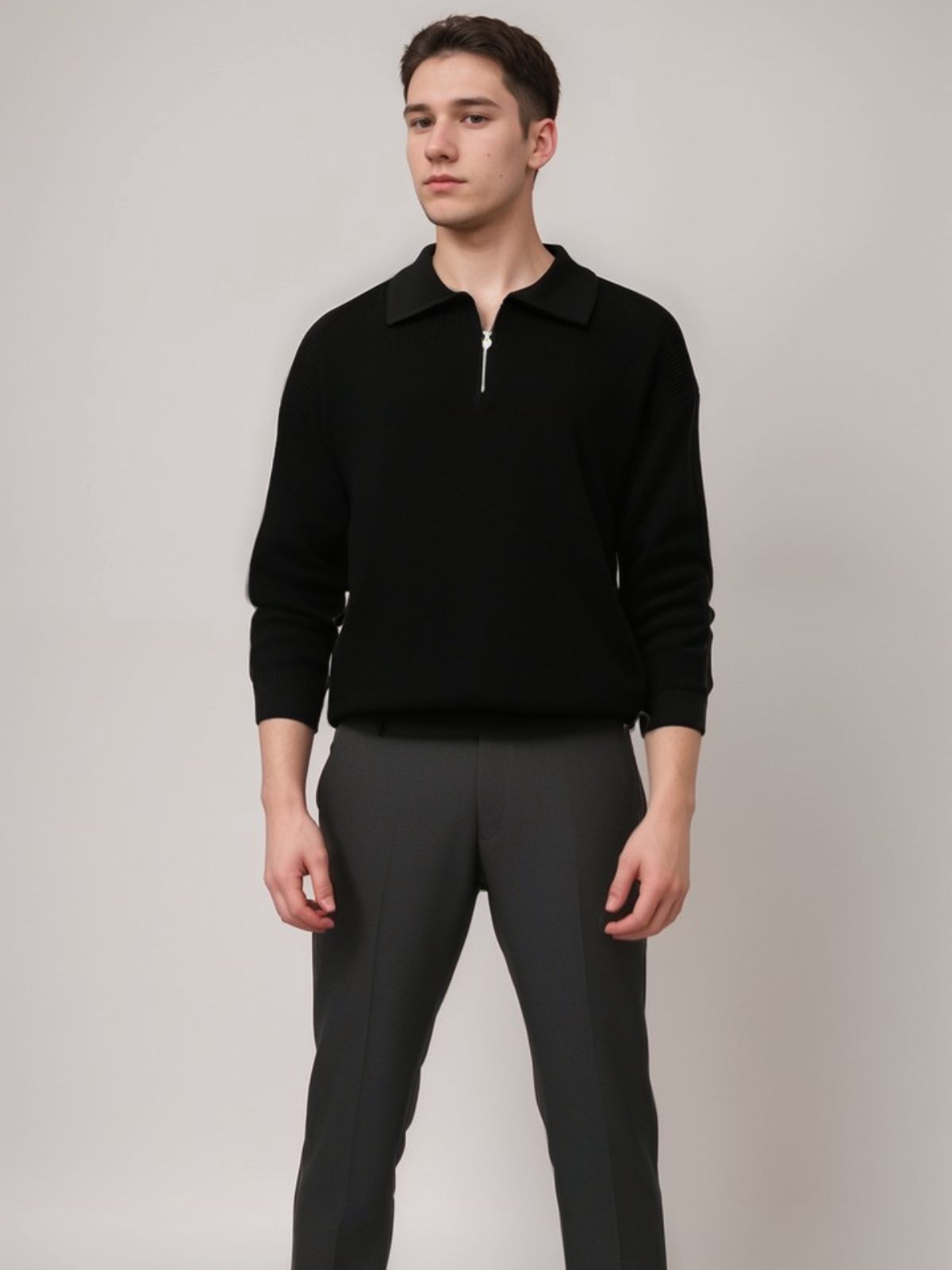 Men's Stylish Crew Neck Winter Sweater - BritishElegance
