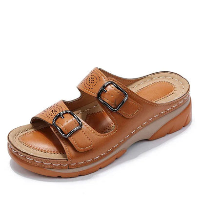 Orthopedic Comfort Buckle Sandals PU Women