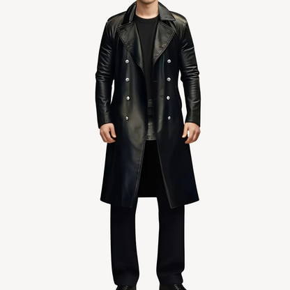 Men's Double-Breasted Trench Coat