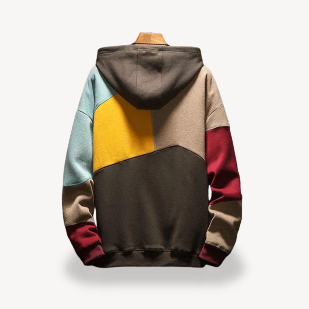 Color-Blocked Hoodie