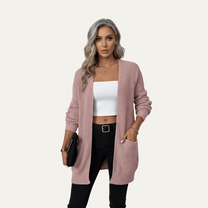 Men’s Open Front Relaxed Knit Cardigan