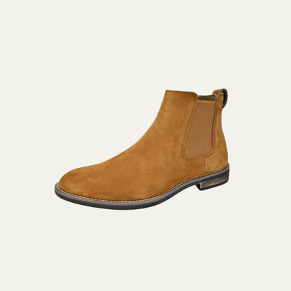 Men’s Rugged Casual Chelsea Boots with Thick Sole