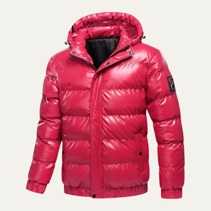 Men’s Glossy Insulated Puffer Jacket