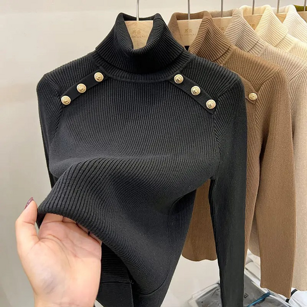 Women's Classic Fit Cozy Turtleneck Sweater