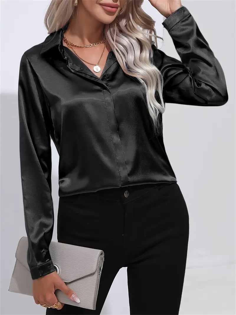 Comfortable Loose Fit Women's Cotton Blouse