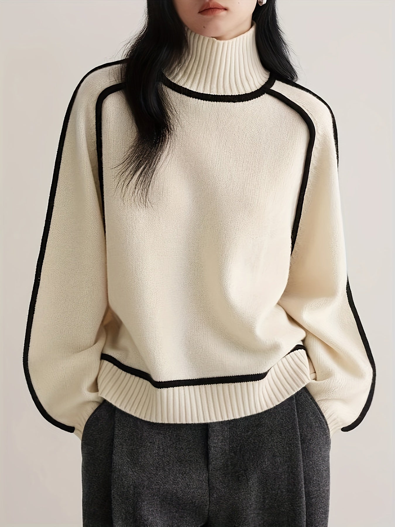 Classic Cozy Long Sleeve Winter Sweater